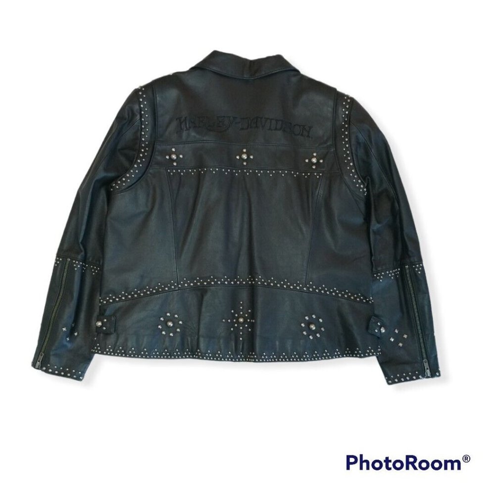 Women's 1W Harley-Davidson Leather Studded Jacket 97158-07VW